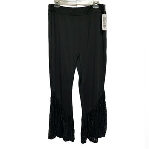 Wide Leg Pants Black Yvette